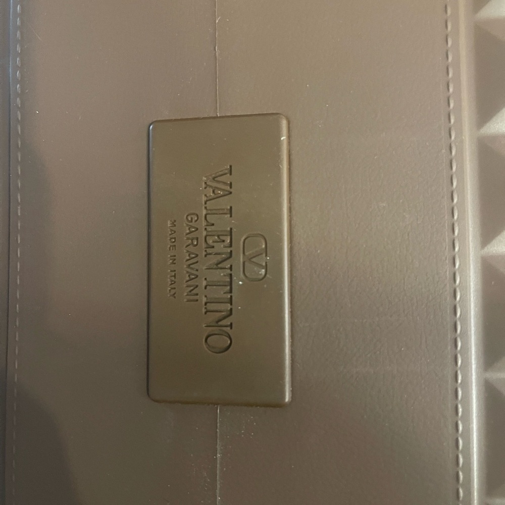 Valentino Garavani Le Troisième Brown Geometric Tote Bag - Picture 4 of 4